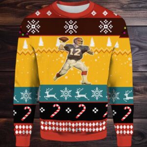 2025 Jim Kelly Bills Ugly Christmas Sweater 2025 Jim Kelly Bills Ugly Christmas Sweater