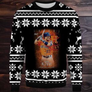 2025 Jose Altuve Houston Astros Ugly Christmas Sweater 2025 Jose Altuve Houston Astros Ugly Christmas Sweater