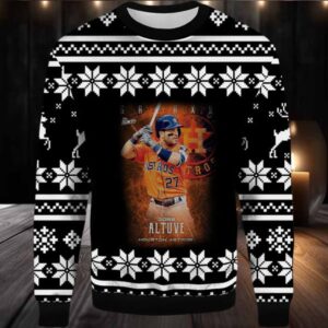 2025 Jose Altuve Houston Astros Ugly Christmas Sweater