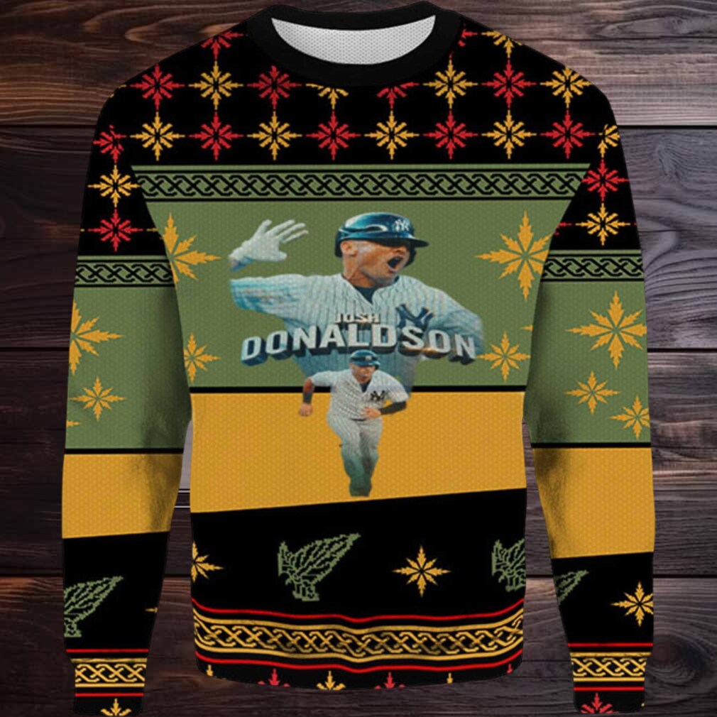2025 Josh Donaldson New York Yankees Ugly Christmas Sweater 2025 Josh Donaldson New York Yankees Ugly Christmas Sweater