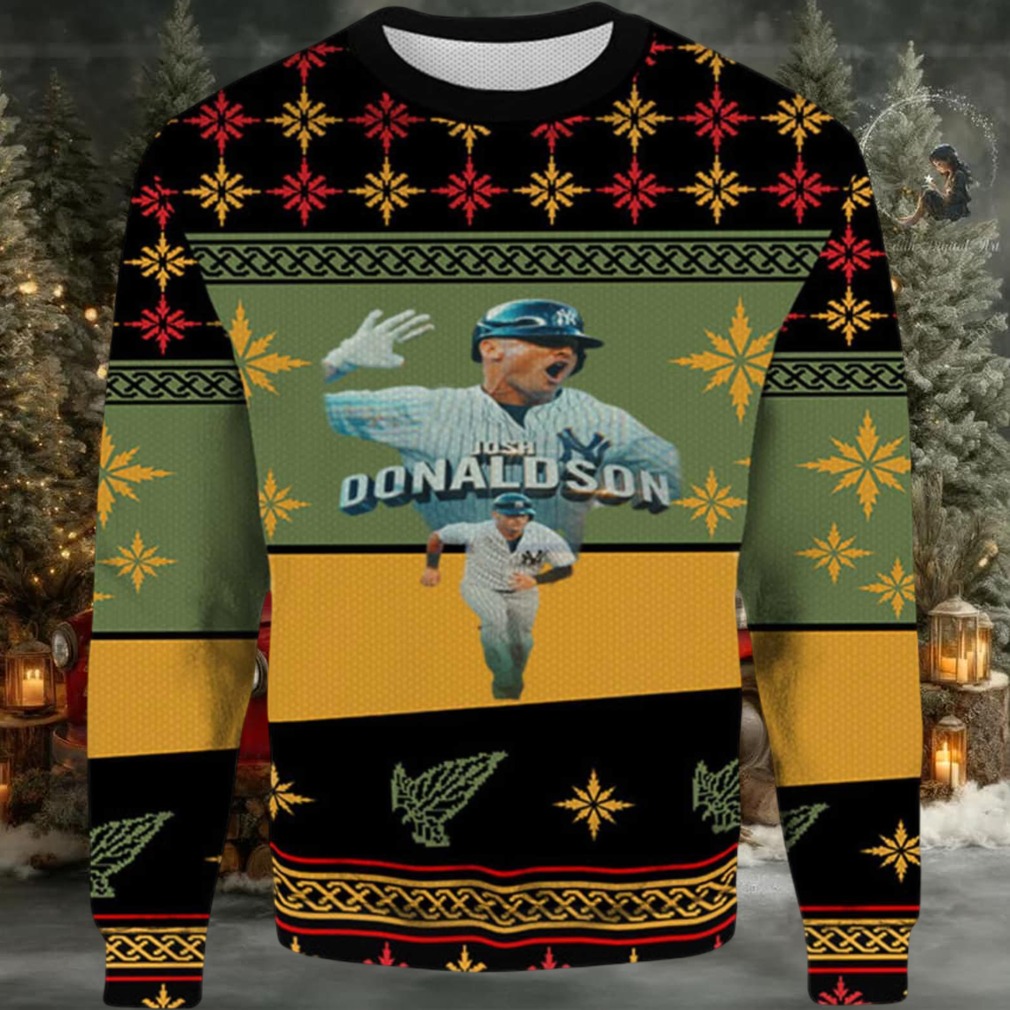 2025 Josh Donaldson New York Yankees Ugly Christmas Sweater 2025 Josh Donaldson New York Yankees Ugly Christmas Sweater
