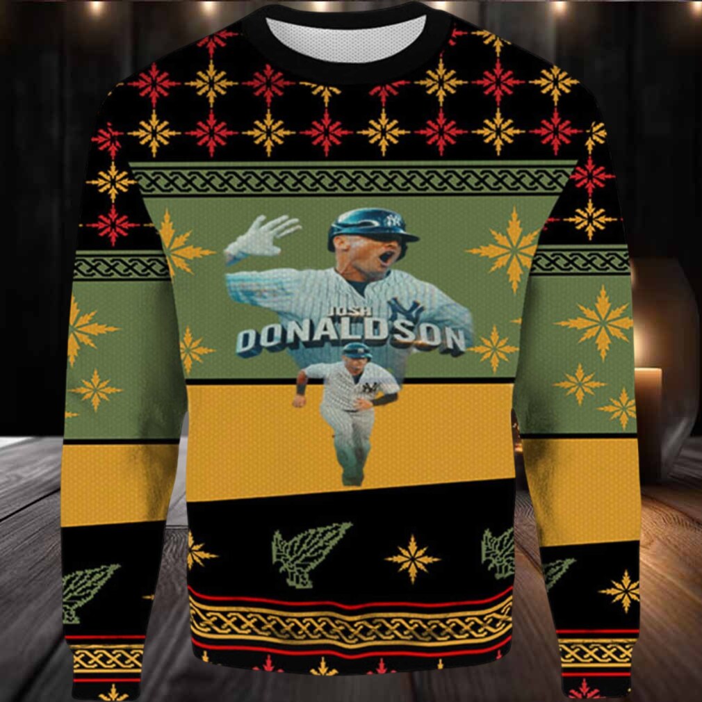 2025 Josh Donaldson New York Yankees Ugly Christmas Sweater 2025 Josh Donaldson New York Yankees Ugly Christmas Sweater