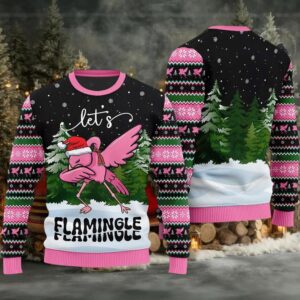 2025 Let’s Flamingle Ugly Christmas Sweater