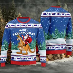 2025 Merry Kangaroomas Ugly Christmas Sweater
