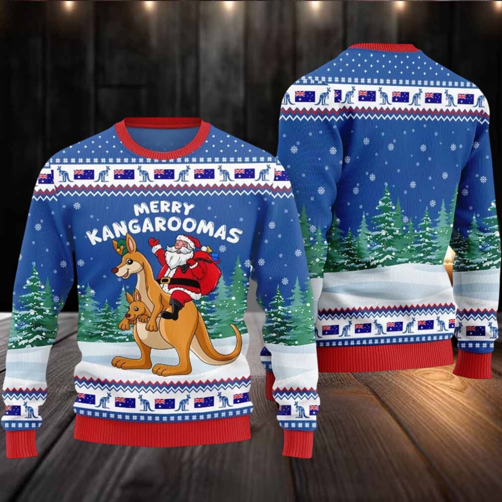 2025 Merry Kangaroomas Ugly Christmas Sweater 2025 Merry Kangaroomas Ugly Christmas Sweater