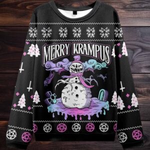 2025 Merry Krampus Ugly Christmas Sweater 2025 Merry Krampus Ugly Christmas Sweater