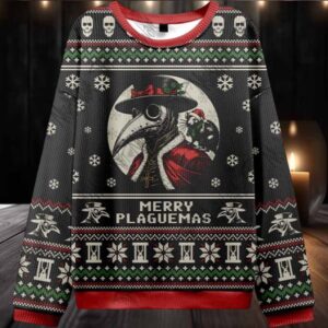 2025 Merry Plaguemas Ugly Christmas Sweater
