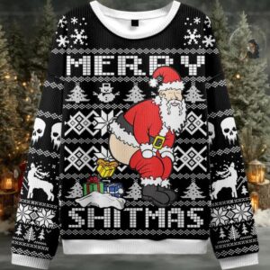 2025 Merry Shitmas Ugly Christmas Sweater