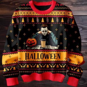 2025 Michael Myers Halloween Christmas Ugly Sweater 2025 Michael Myers Halloween Christmas Ugly Sweater