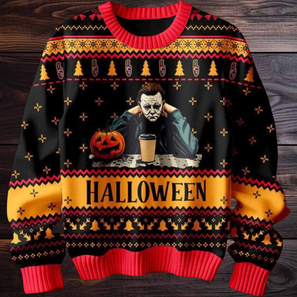 2025 Michael Myers Halloween Christmas Ugly Sweater 2025 Michael Myers Halloween Christmas Ugly Sweater