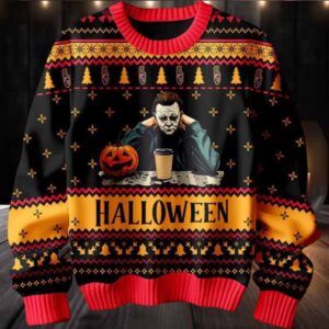 2025 Michael Myers Halloween Christmas Ugly Sweater