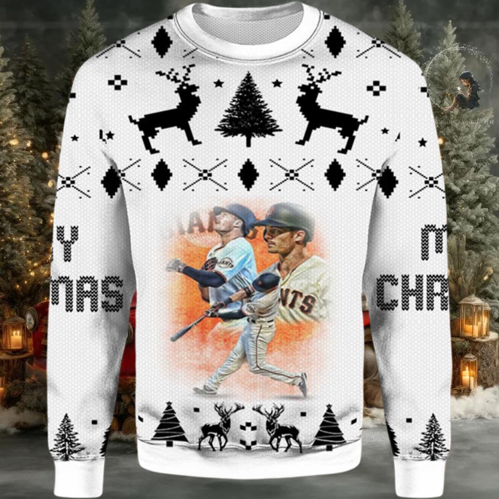 2025 Mike Yastrzemski San Francisco Giants Ugly Christmas Sweater 2025 Mike Yastrzemski San Francisco Giants Ugly Christmas Sweater