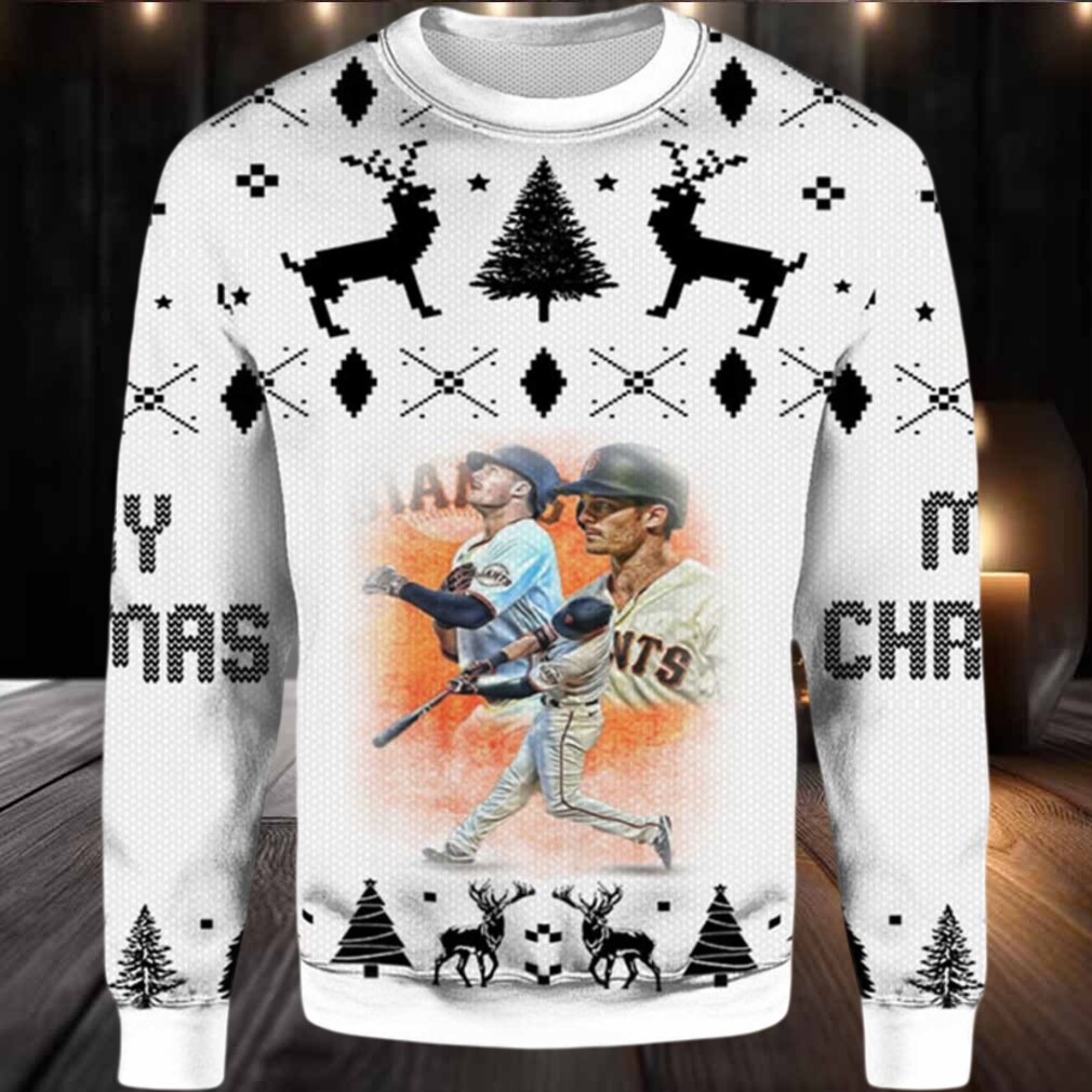 2025 Mike Yastrzemski San Francisco Giants Ugly Christmas Sweater 2025 Mike Yastrzemski San Francisco Giants Ugly Christmas Sweater