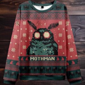 2025 Mothman Ugly Christmas Sweater 2025 Mothman Ugly Christmas Sweater