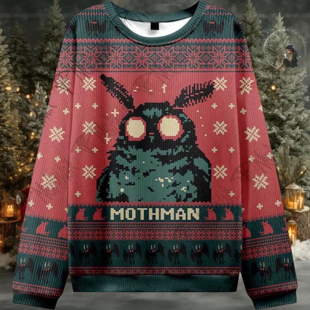 2025 Mothman Ugly Christmas Sweater 2025 Mothman Ugly Christmas Sweater
