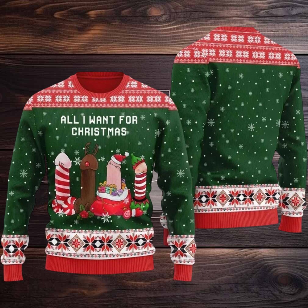 2025 Naughty Dick All I Want For Christmas Ugly Christmas Sweater 2025 Naughty Dick All I Want For Christmas Ugly Christmas Sweater