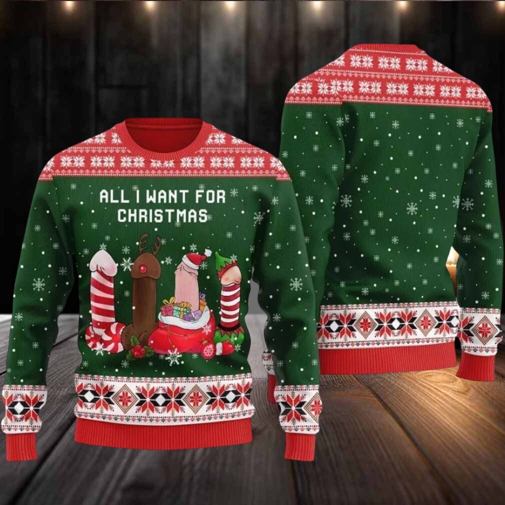 2025 Naughty Dick All I Want For Christmas Ugly Christmas Sweater 2025 Naughty Dick All I Want For Christmas Ugly Christmas Sweater