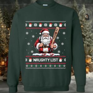 2025 Naughty List Santa Ugly Christmas Sweater