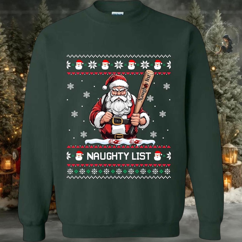 2025 Naughty List Santa Ugly Christmas Sweater 2025 Naughty List Santa Ugly Christmas Sweater