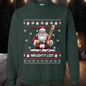 2025 Naughty List Santa Ugly Christmas Sweater