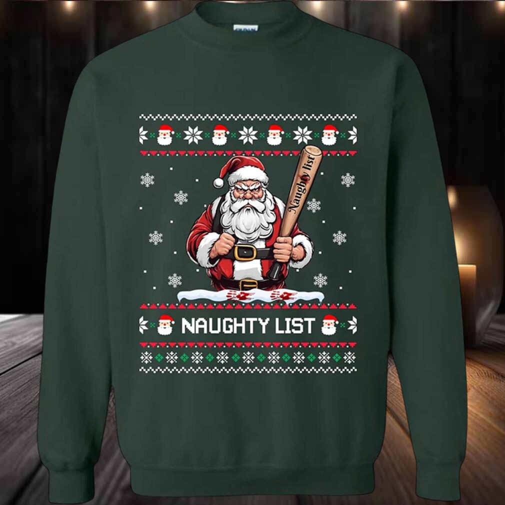 2025 Naughty List Santa Ugly Christmas Sweater 2025 Naughty List Santa Ugly Christmas Sweater