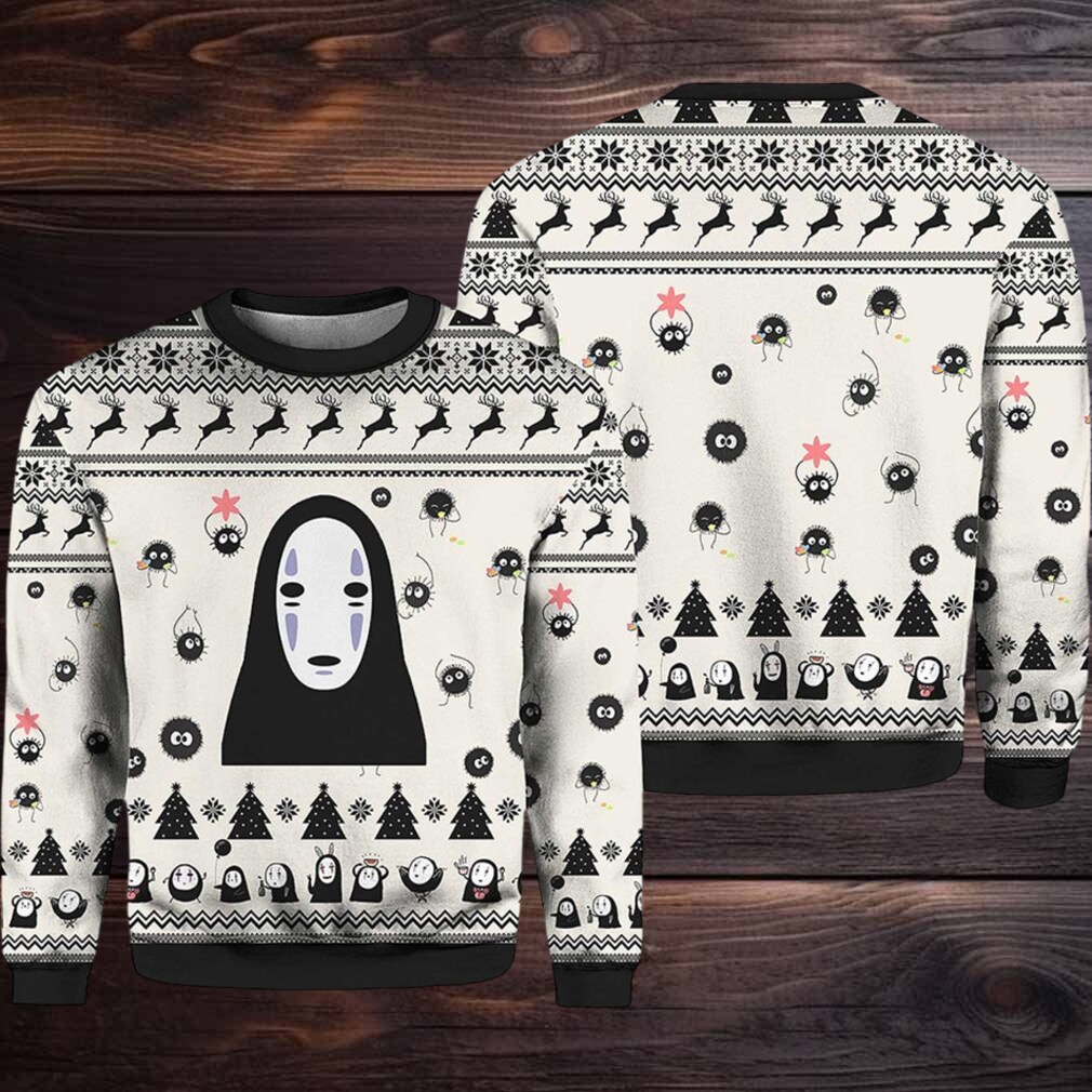2025 No Face White Ugly Christmas Sweater