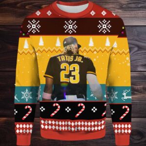 2025 Tatis JR. 23 San Diego Padres Ugly Christmas Sweater 2025 Tatis JR. 23 San Diego Padres Ugly Christmas Sweater