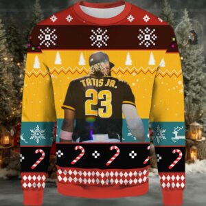 2025 Tatis JR. 23 San Diego Padres Ugly Christmas Sweater