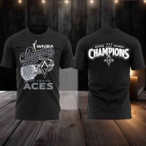 2025 WNBA Champions Las Vegas Aces Women’s Basketball 2 sided t shirt