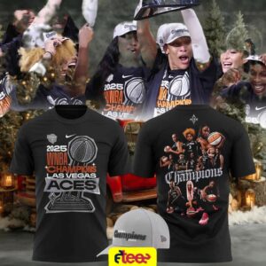 2025 WNBA Finals Champions Las Vegas Aces All Players 2 sided t shirt