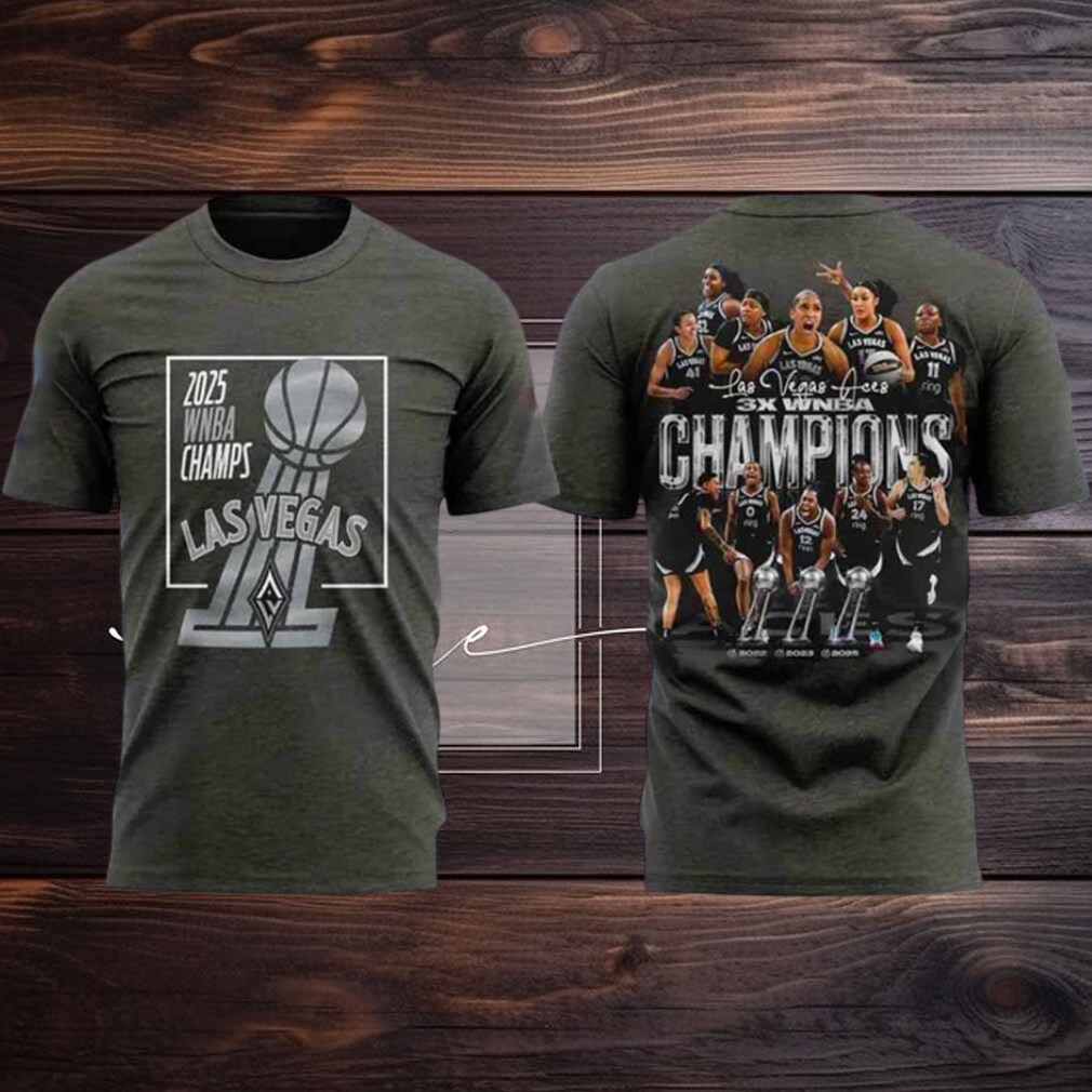 2025 WNBA Finals Champions Las Vegas Aces Stadium Essentials 2 sided t shirt 2025 WNBA Finals Champions Las Vegas Aces Stadium Essentials 2 sided t shirt