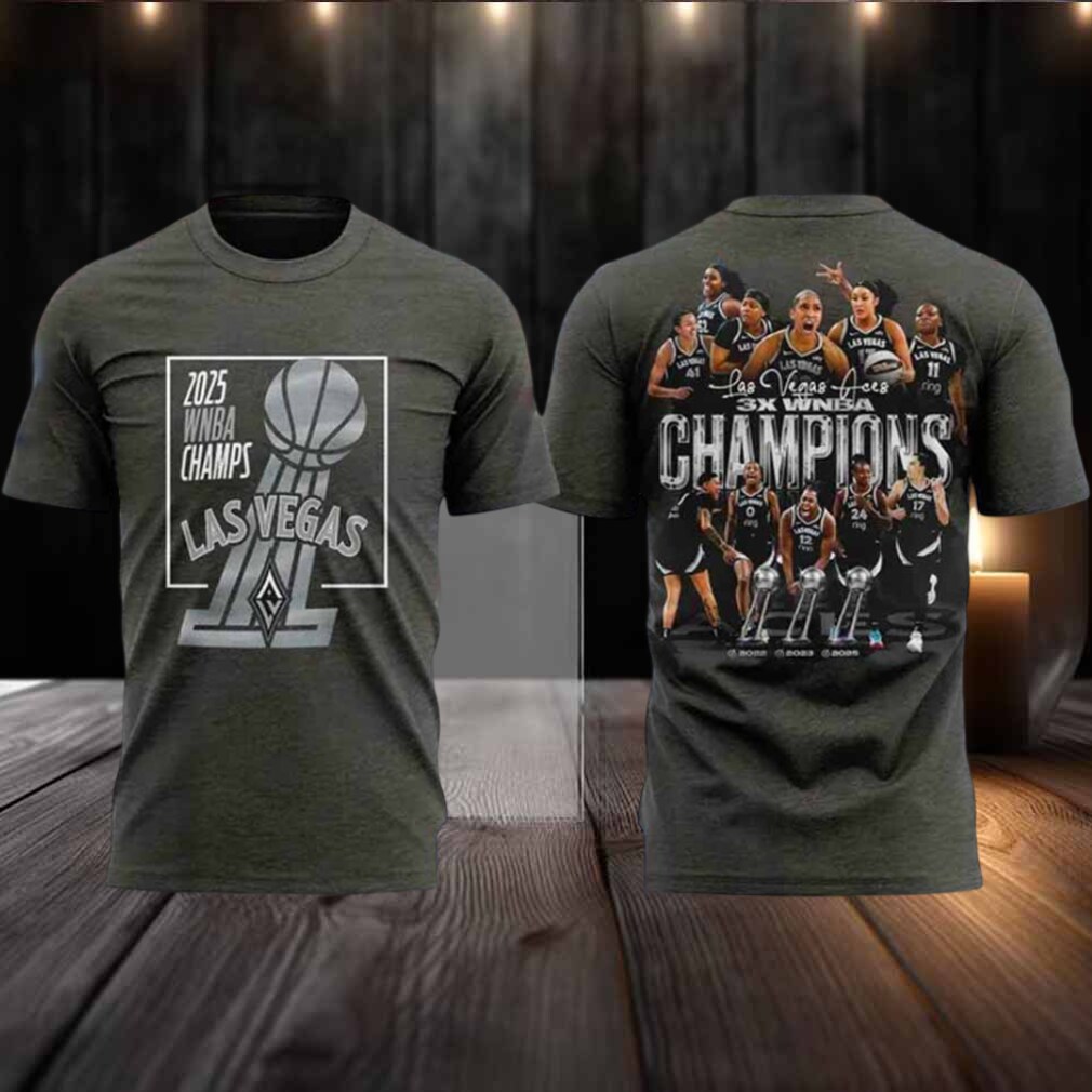 2025 WNBA Finals Champions Las Vegas Aces Stadium Essentials 2 sided t shirt 2025 WNBA Finals Champions Las Vegas Aces Stadium Essentials 2 sided t shirt