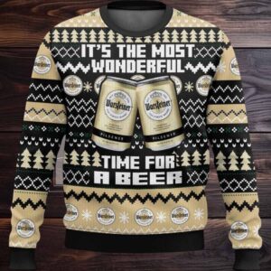 2025 Warsteiner Its The Most Wonderful Time For A Beer Christmas Ugly Sweater 2025 Warsteiner Its The Most Wonderful Time For A Beer Christmas Ugly Sweater