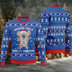 2025 Wishing You a Koality Christmas Australia Ugly Christmas Sweater