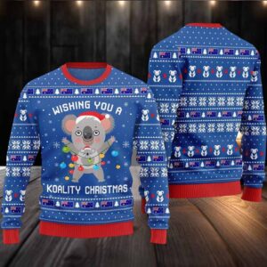 2025 Wishing You a Koality Christmas Australia Ugly Christmas Sweater