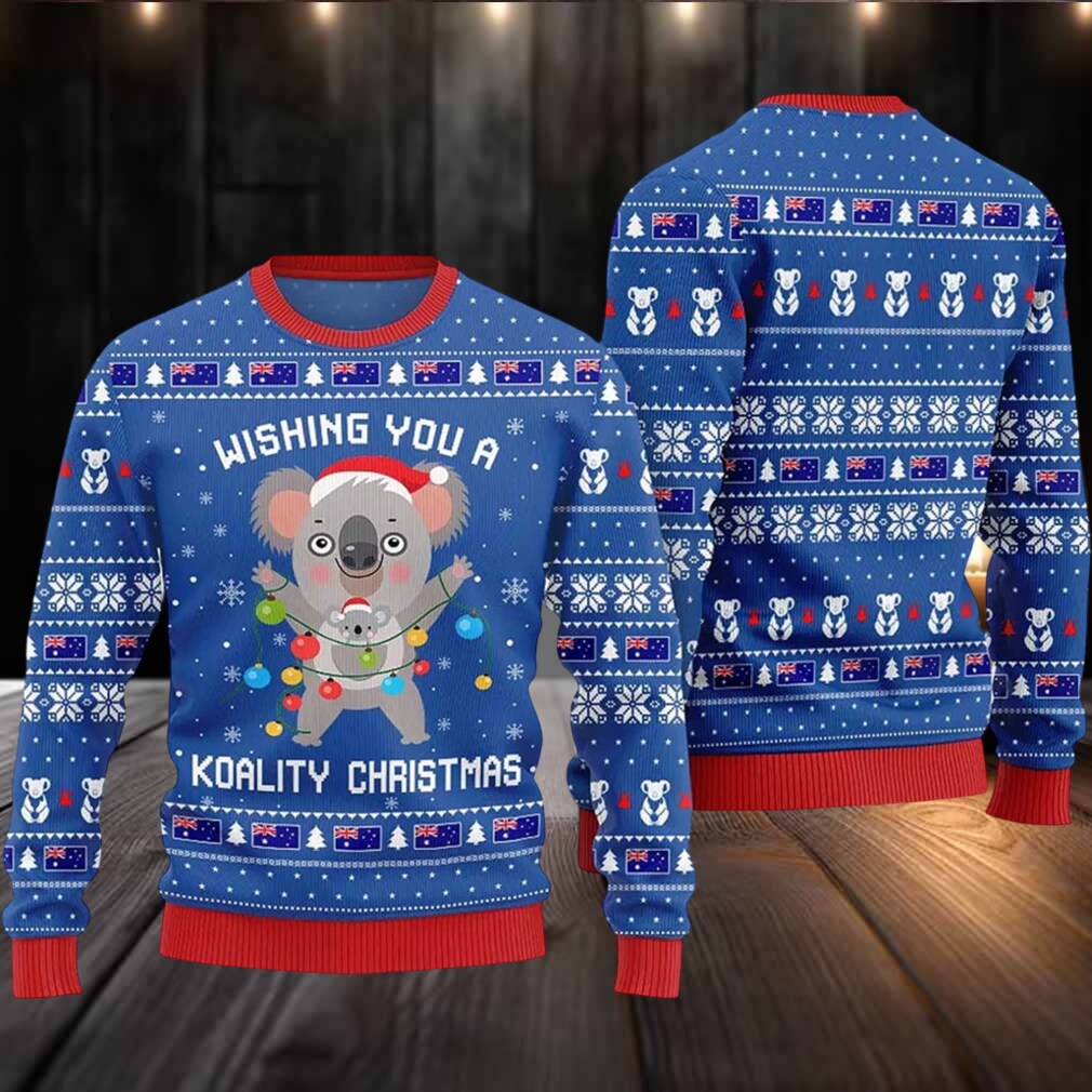2025 Wishing You a Koality Christmas Australia Ugly Christmas Sweater 2025 Wishing You a Koality Christmas Australia Ugly Christmas Sweater