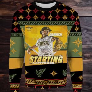 2025 Yu Davish San Diego Padres Ugly Christmas Sweater 2025 Yu Davish San Diego Padres Ugly Christmas Sweater