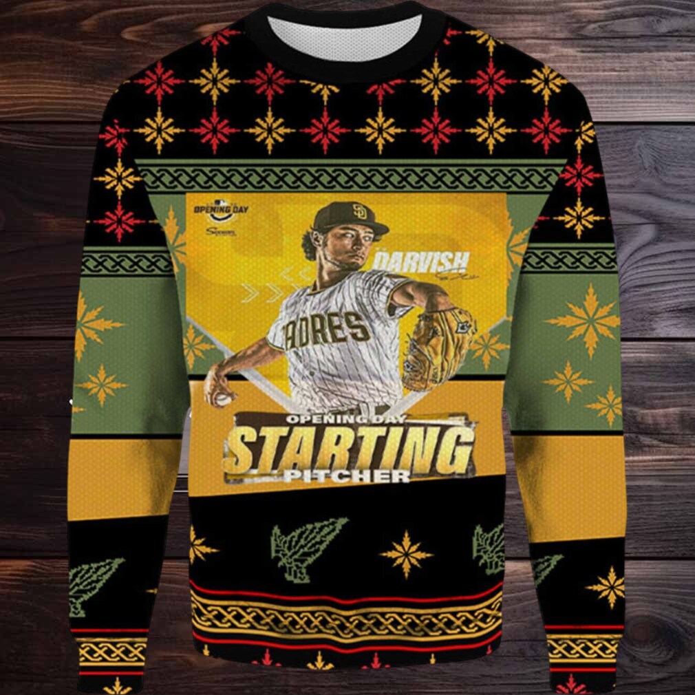 2025 Yu Davish San Diego Padres Ugly Christmas Sweater 2025 Yu Davish San Diego Padres Ugly Christmas Sweater