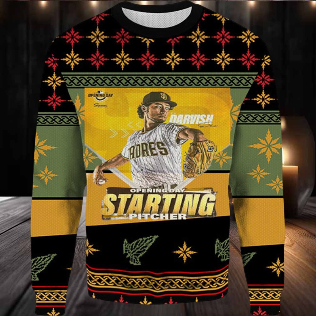 2025 Yu Davish San Diego Padres Ugly Christmas Sweater 2025 Yu Davish San Diego Padres Ugly Christmas Sweater