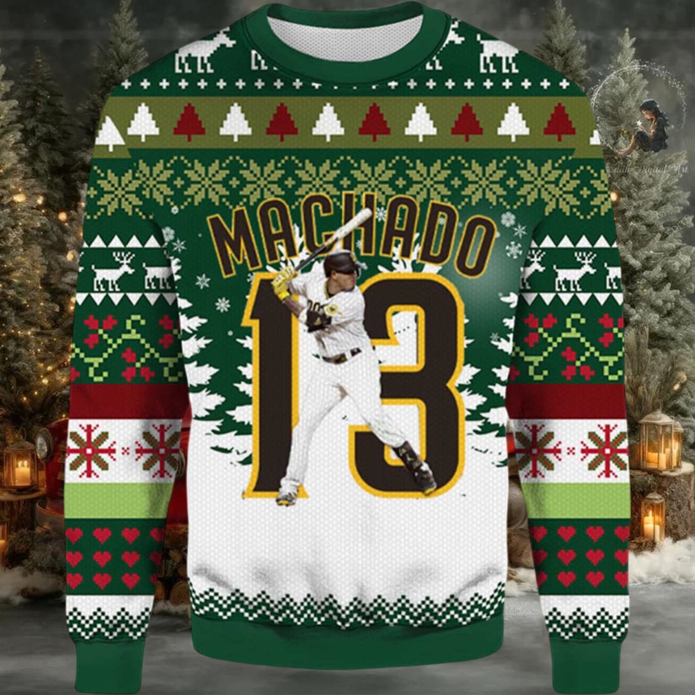 2025Highland Mint Manny Machado San Diego Padres Ugly Sweater 2025Highland Mint Manny Machado San Diego Padres Ugly Sweater