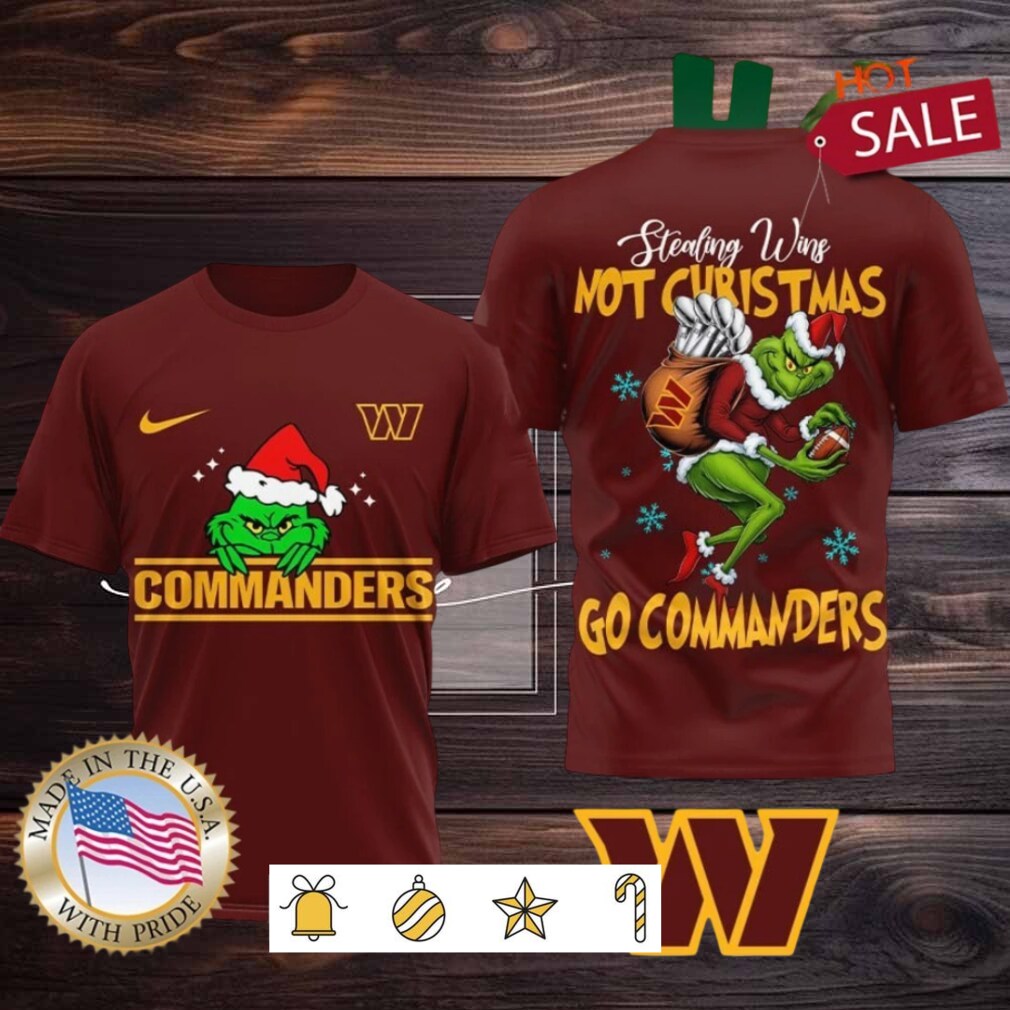 Washington Commanders NFL Grinch Dr. Seuss Stealing Wins Not Christmas Shirt Washington Commanders NFL Grinch Dr. Seuss Stealing Wins Not Christmas Shirt