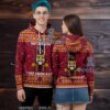 Arizona Cardinals Christmas Tree Pattern Ugly 3D Print Hoodie