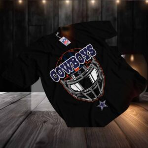 Dallas Cowboys Helmet and Wordmark T Shirt