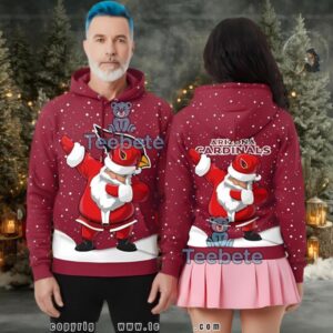 Arizona Cardinals Santa Claus Dance Ugly 3D Hoodie Youth