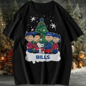Peanuts Gang Buffalo Bills Christmas T Shirt