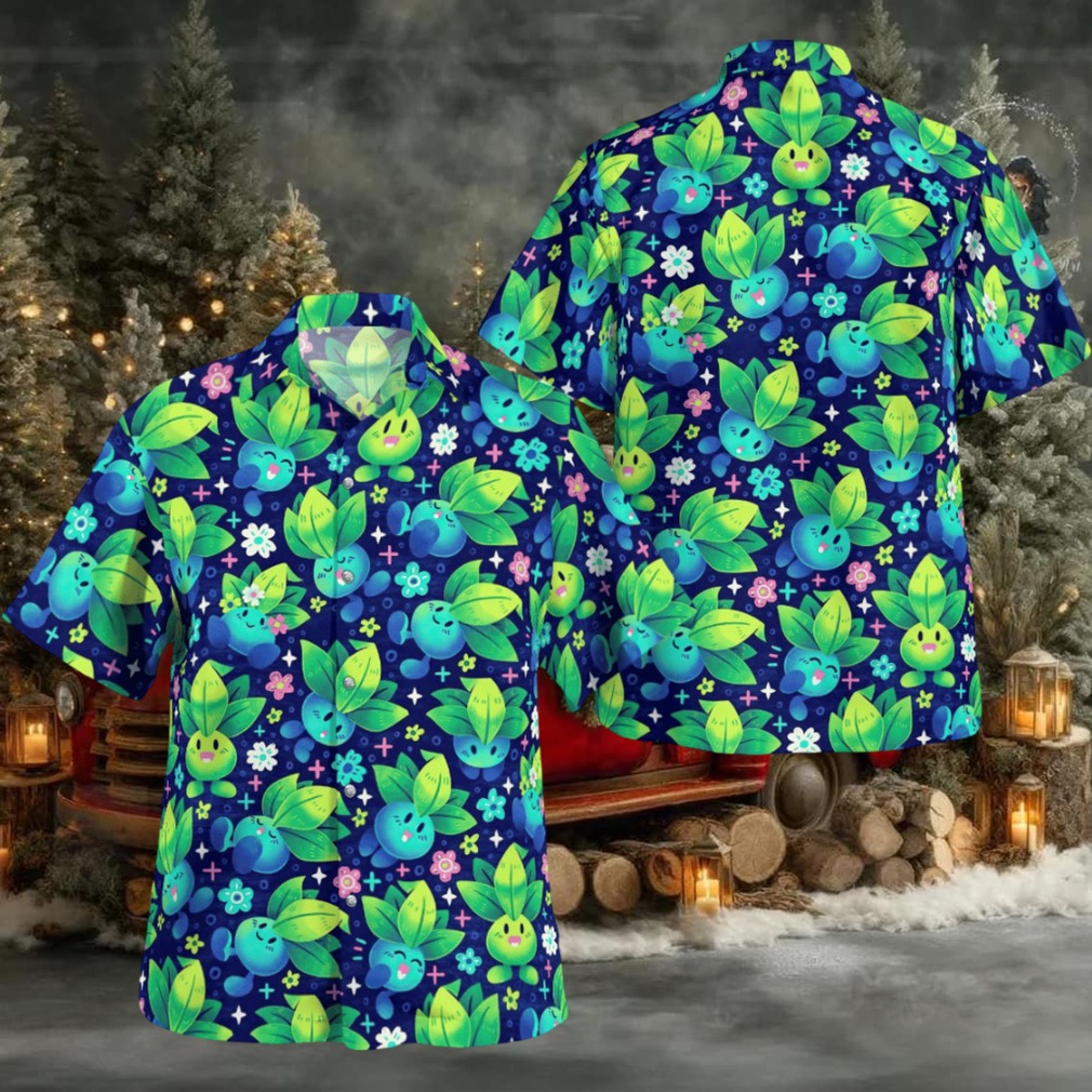 Oddish Pokemon Hawaiian Shirt Oddish Pokemon Hawaiian Shirt