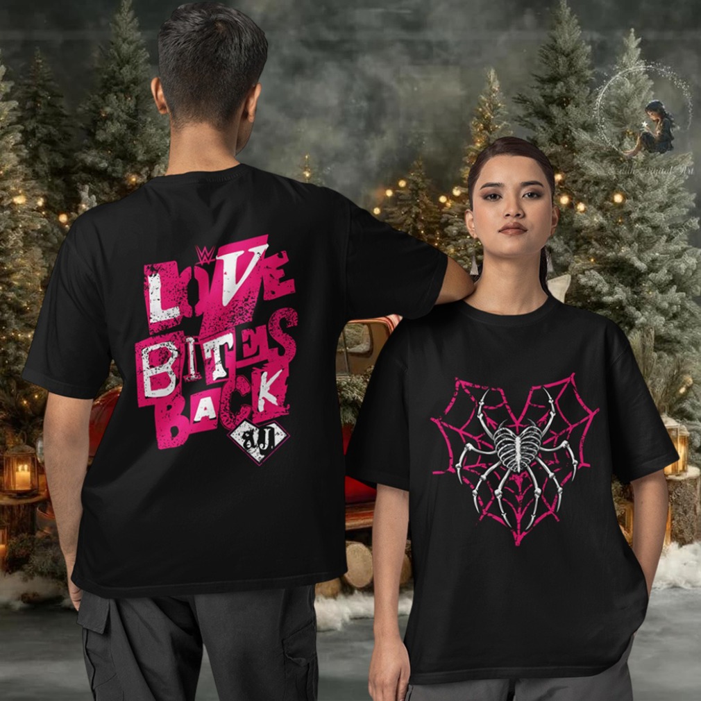 AJ Lee Love Bites Back Two sided T shirt AJ Lee Love Bites Back Two sided T shirt