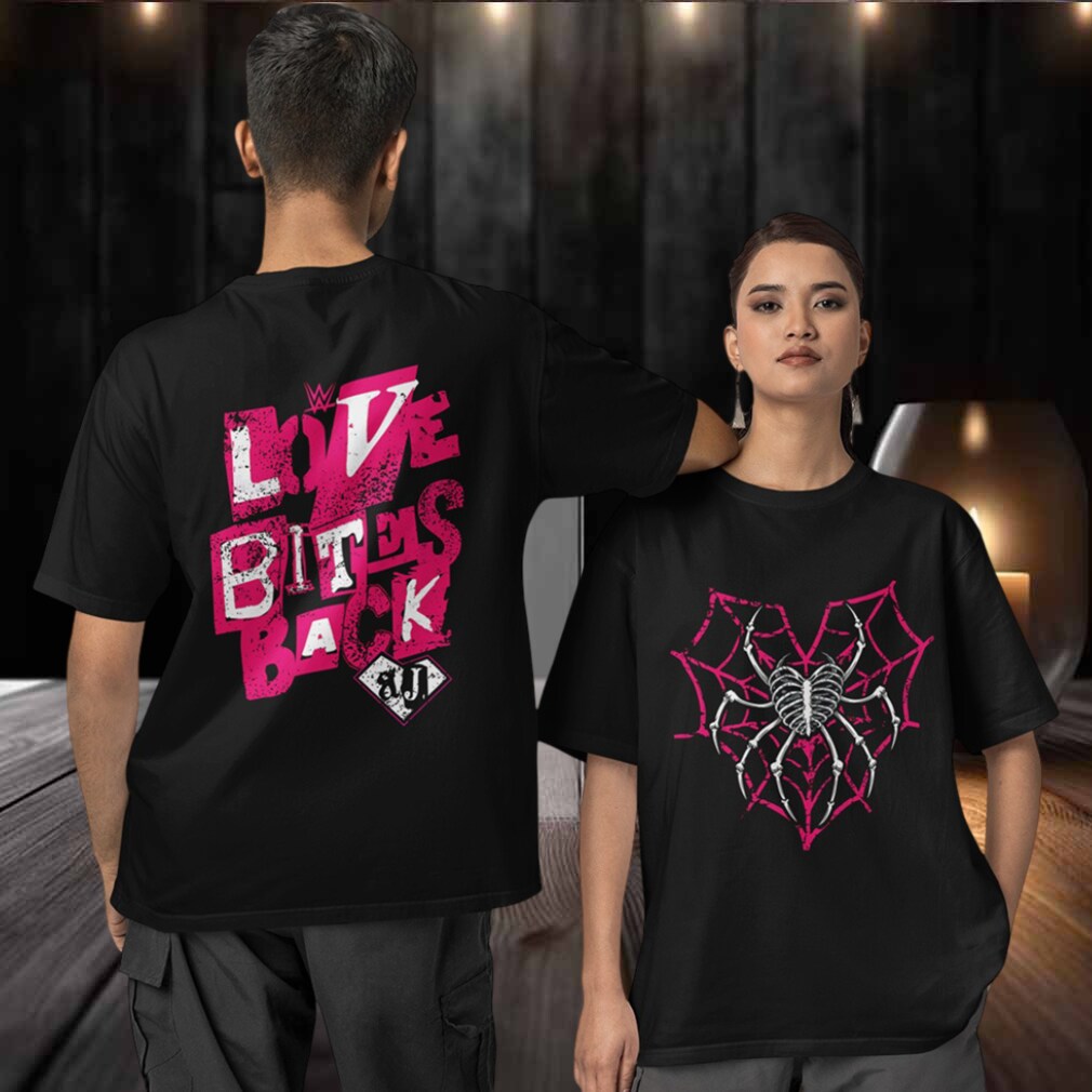 AJ Lee Love Bites Back Two sided T shirt AJ Lee Love Bites Back Two sided T shirt