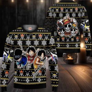 ASL Pirates Anime Xmas Gifts One Piece Ugly Christmas Sweater