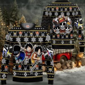 ASL Pirates Anime Xmas Gifts One Piece Ugly Christmas Sweater